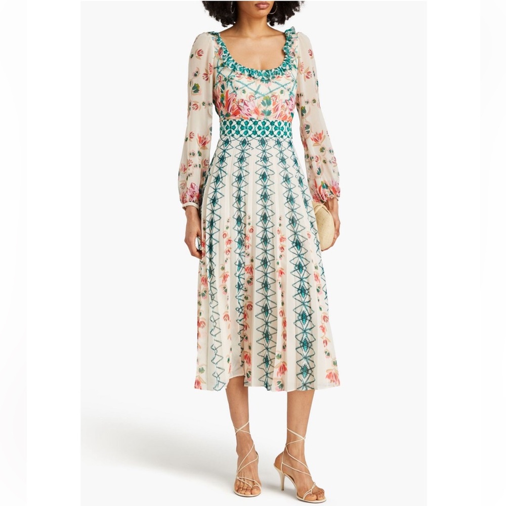 Saloni Denise Midi Dress Size UK 8 or US 4 - Picture 2 of 8